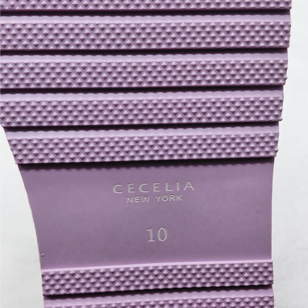 Cecelia New York Womens Slide Sandals Sz 10 Purple Platform Summer Chic Vacation - Picture 10 of 12